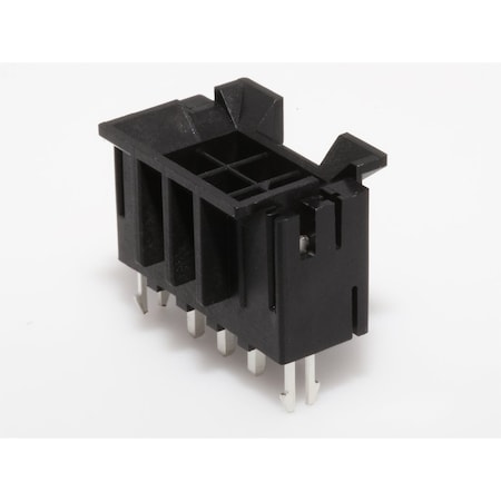 Molex MF SMC Vert Hdr w/.094 Clip Gold 6Ckt 44068-0057